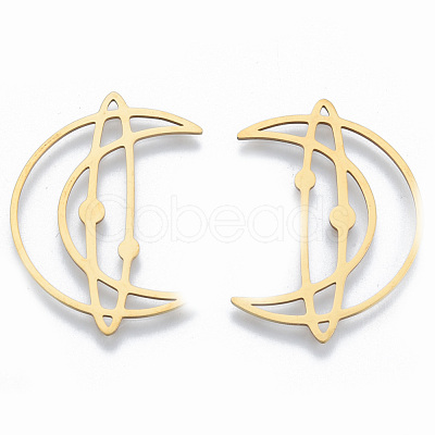 201 Stainless Steel Filigree Joiners Links STAS-N090-LA960-2-1