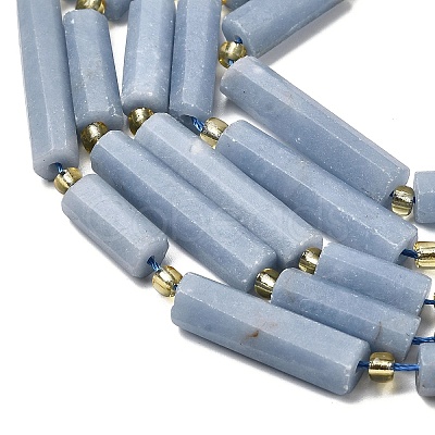 Natural Angelite Beads Strands G-D353-A13-1