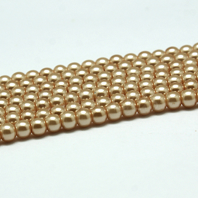Eco-Friendly  Dyed Glass Pearl Round Bead Strands X-HY-A002-8mm-RB019-1