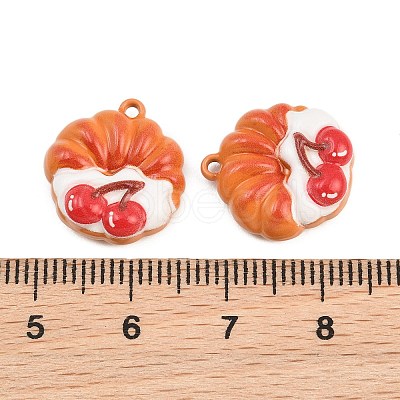 Baking Paint Zinc Alloy Pendants AL-CBA032C-03E-1