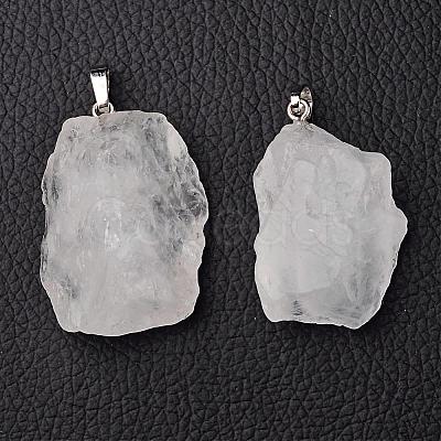 Natural Quartz Crystal Pendants G-G884-A02-1