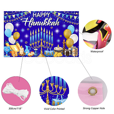 Polyester Hanging Banner Sign AJEW-WH0190-067-1