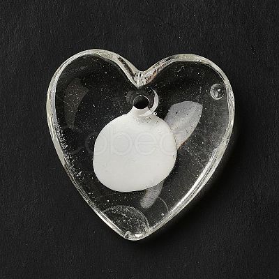 Handmade Evil Eye Lampwork Pendants LAMP-O018-01G-1