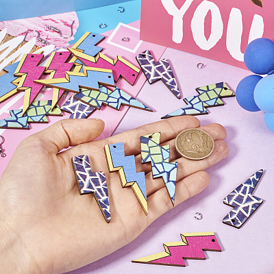 DIY Lightning Bolt Earring Making Kit DIY-TA0006-29-1