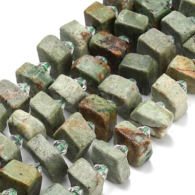 Natural Green Opal Beads Strands G-L642-H03-01-1