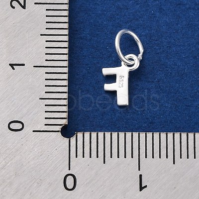 925 Sterling Silver Letter Charms LS-STER-C012-01S-F-1