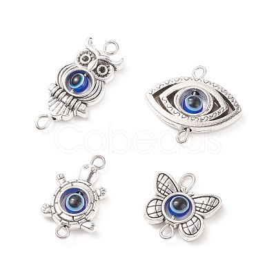 Tibetan Style Alloy Connerctor Charms PALLOY-JF01530-1