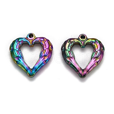304 Stainless Steel Open Pendants STAS-I105S-09M-C-1
