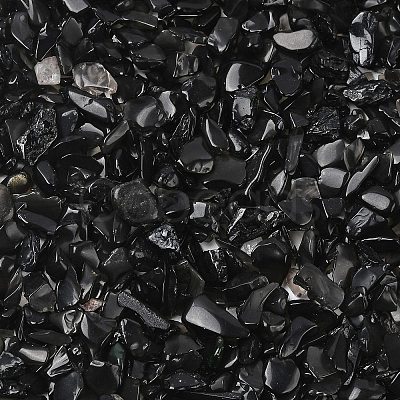 Natural Obsidian Chip Beads G-L453-08-1