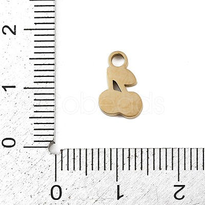 304 Stainless Steel Enamel Charms STAS-I338-01G-14-1