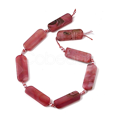 Dyed & Heated Natural Banded Agate Beads Strands GG-CBAB9C6-D04-01-1