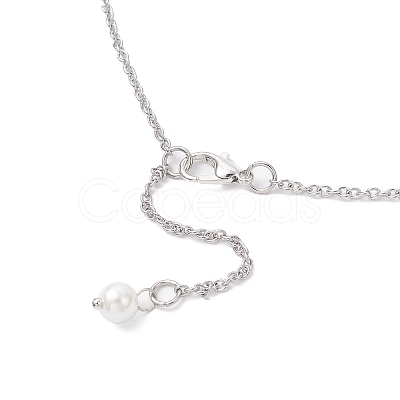 6Pcs 6 Colors Handmade Glass Beaded Prince with Crown Pendant 304 Stainless Steel Cable Necklaces for Women NJEW-JN05447-1
