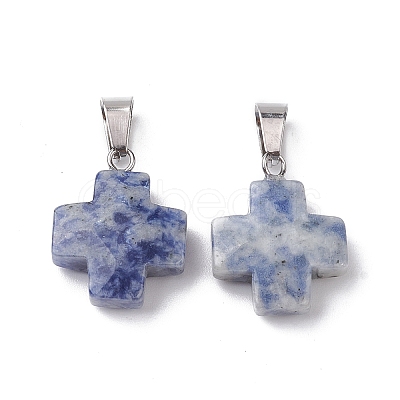 Natural & Synthetic Mixed Gemstone Pendants G-K359-02P-M-1