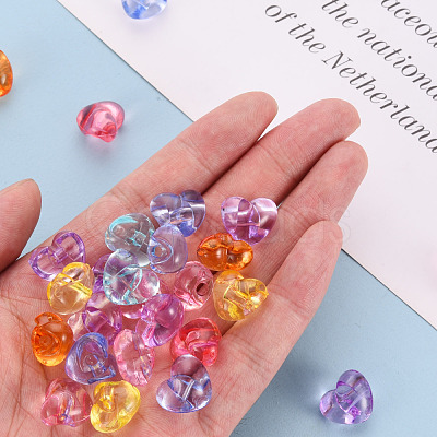 1-Hole Transparent Acrylic Buttons TACR-S154-53B-1