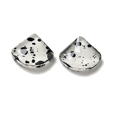 Spot Pattern Resin Cabochons LS-MRMJ-G015-07-1
