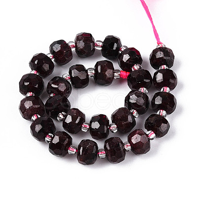 Natural Garnet Beads Strands G-N327-08A-03-1