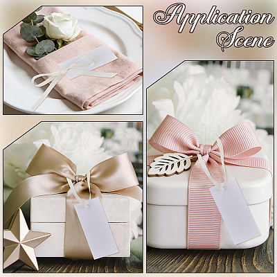 50Pcs Blank Rectangle White Paper Gift Tags CDIS-CN0001-03B-1