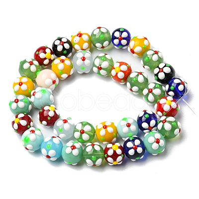 Handmade Lampwork Beads Strands LAMP-A154-05K-1