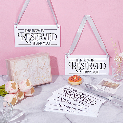 Acrylic Seat Reserved Sign Hanging DJEW-WH0016-74-1