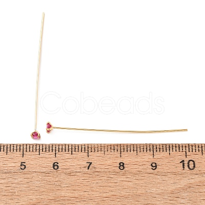 Brass Micro Pave Cubic Zirconia Stud Earring Findings CU-CBA4618-01G-03-1