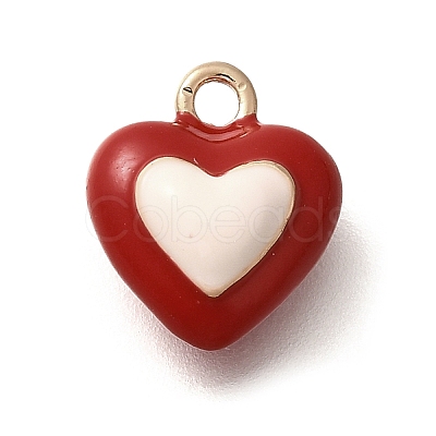 Brass Enamel Charms KK-R212-19G-04-1