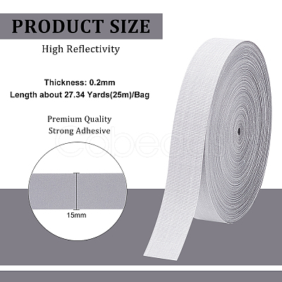 25M Polyester Reflective Ribbon OCOR-BC0005-13B-1