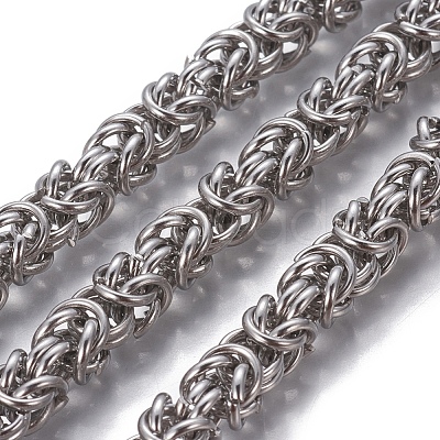 Tarnish Resistant 304 Stainless Steel Byzantine Chains CHS-P007-07P-01-1