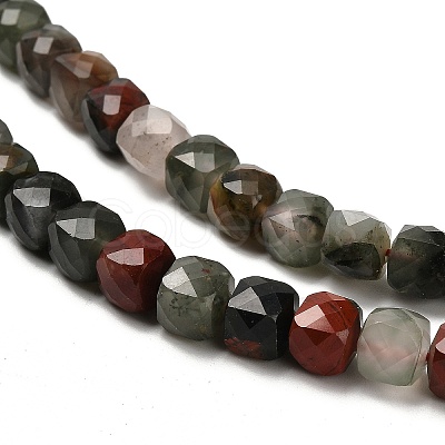 Natural African Bloodstone Beads Strands G-H078-C26-01-1