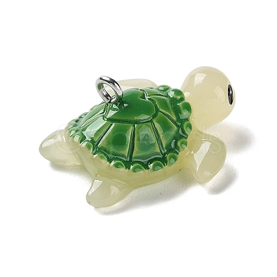 Sea Animal Theme Opaque Resin Pendants X-RESI-D071-04J-1