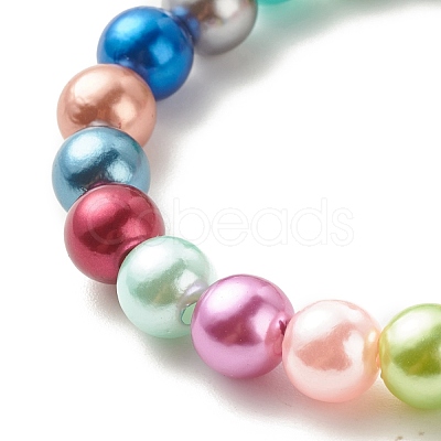 Acrylic Beaded Stretch Kids Bracelets BJEW-JB07771-1