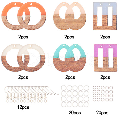 DIY Dangle Earring Making DIY-SC0010-51P-1