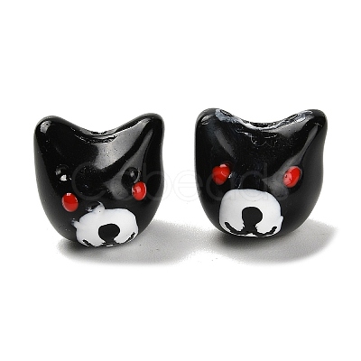 Baking Paint Glass Beads LAMP-I028-02-1