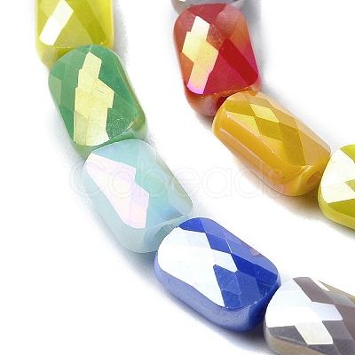 Electroplate Glass Beads Strands EGLA-C004-09-1