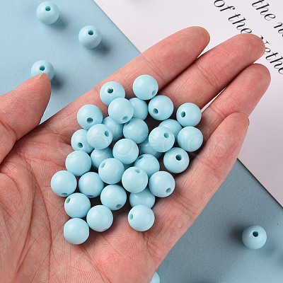 Opaque Acrylic Beads MACR-S370-C10mm-A07-1