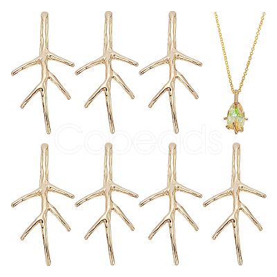 Brass Pendant Bails KK-BC0014-25G-1