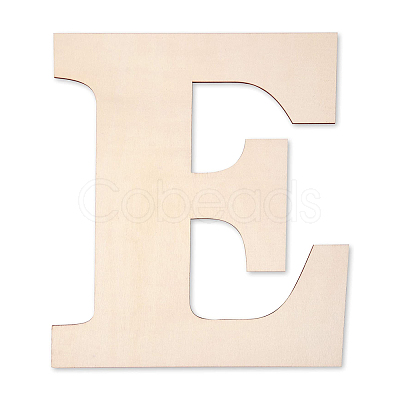Letter Unfinished Wood Blank Cutouts DIY-ZX040-01E-1