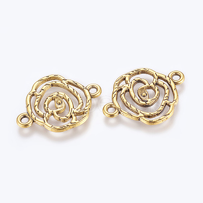 Tibetan Style Links connectors LS-TIBEB-EA10947YKG-AG-LF-1