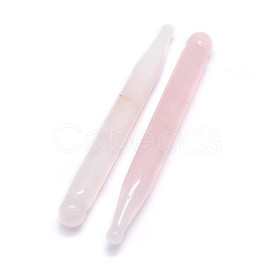 Natural Rose Quartz Massage Sticks G-O175-03A-1