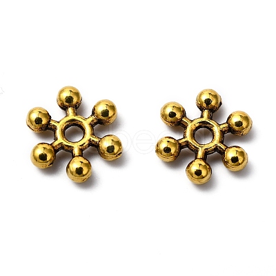 Tibetan Style Alloy Spacer Beads TIBEB-1171-AG-LF-1