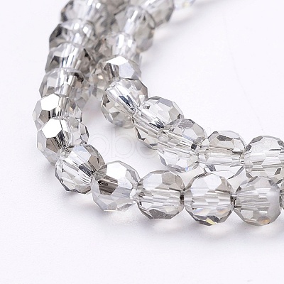 Electroplate Glass Beads Strands EGLA-J042-4mm-15-1