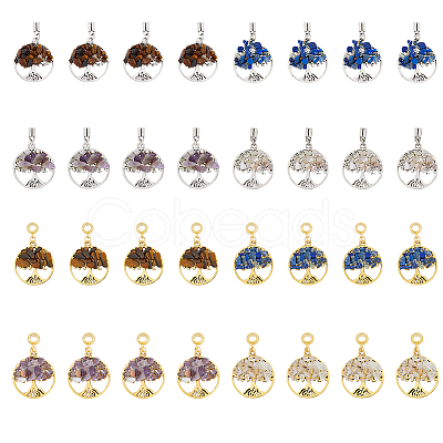 32Pcs 8 Styles Alloy European Dangle Charms FIND-FH0006-05-1