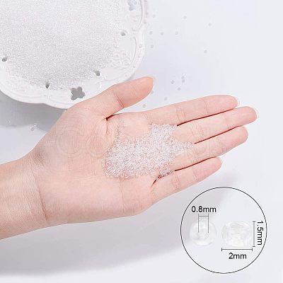 FGB 12/0 Transparent Glass Seed Beads SEED-OL0001-01-02-1