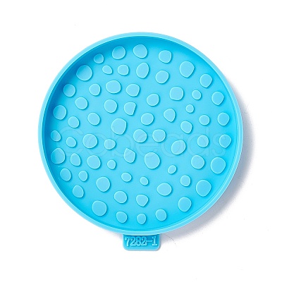 Flat Round Silicone Cup Mat Molds LS-DIY-M039-01-1