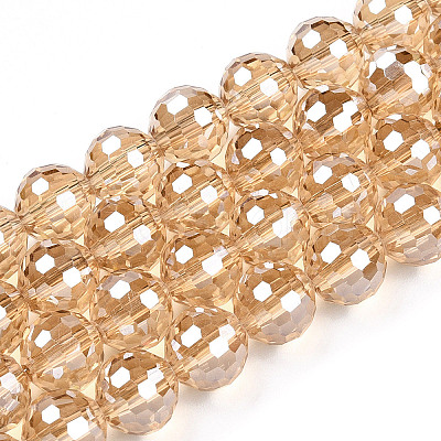 Electroplate Glass Bead Strands LS-EGLA-R041-10mm-09-1