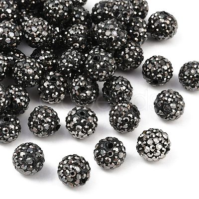 Polymer Clay Rhinestone Beads RB-N006-71-1
