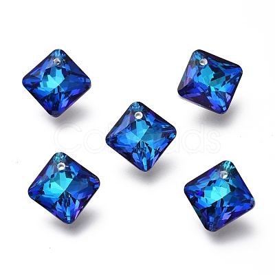 Glass Rhinestone Pendants X-RGLA-A024-D03-M1-1