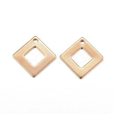 Ion Plating(IP) 304 Stainless Steel Charms STAS-G127-07G-1