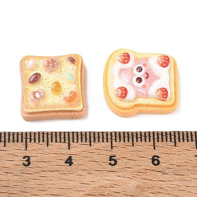 Opaque Resin Imitation Food Cabochons RE-CBA068D-04-1
