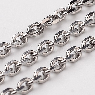 Tarnish Resistant 304 Stainless Steel Cable Chains CHS-L015-38-1