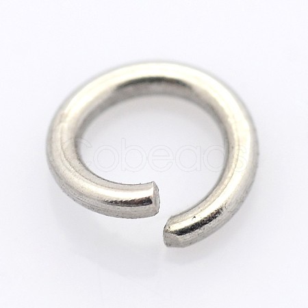 Tarnish Resistant 304 Stainless Steel Open Jump Rings STAS-E066-08-7mm-1